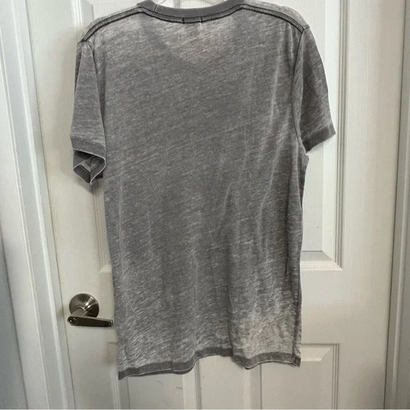 Abercrombie & Fitch Mickey Mouse Mens Muscle Burnout T-shirt Gray Large - Picture 3 of 9